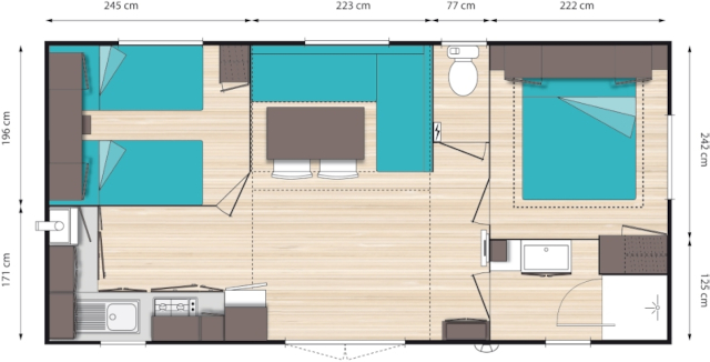 Plan du mobil-home